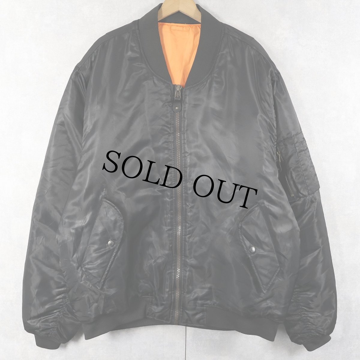 画像1: JORDAN CRAIG "MA-1 TYPE" フライトジャケット BLACK 2XL (1)