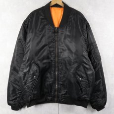 画像1: JORDAN CRAIG "MA-1 TYPE" フライトジャケット BLACK 2XL (1)
