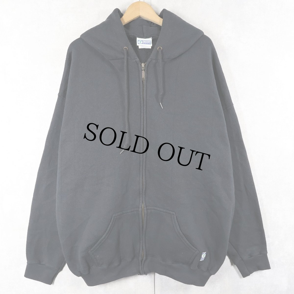 画像1: 90〜2000's DISCUS ATHLETIC スウェットジップパーカー BLACK 2XL (1)