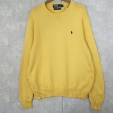 画像1: POLO Ralph Lauren コットンニットセーター L (1)