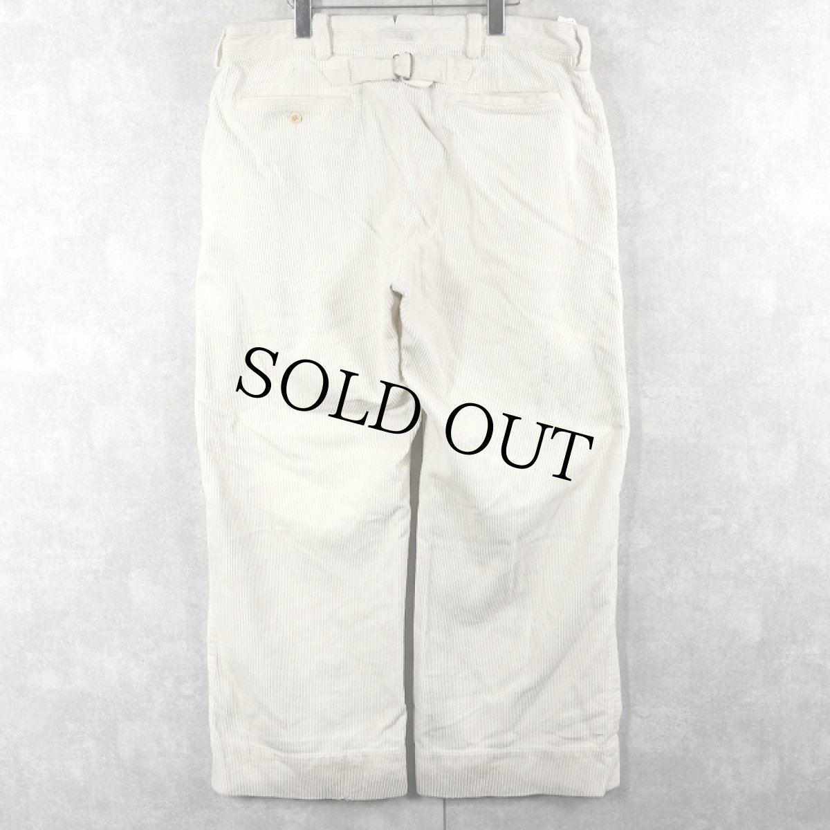 画像4: POLO Ralph Lauren シンチバック付き 太畝 コーデュロイパンツ W38 (4)