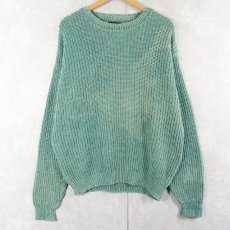 画像1: 90's LANDS' END USA製 コットンニットセーター M (1)