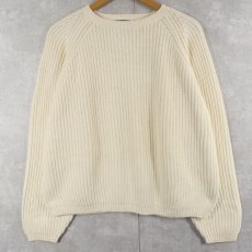画像1: 90's Eddie Bauer コットンニットセーター M (1)