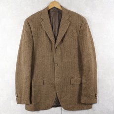 画像3: 90's POLO Ralph Lauren ITALY製 ヘリンボーン織り ウールテーラードジャケット (3)