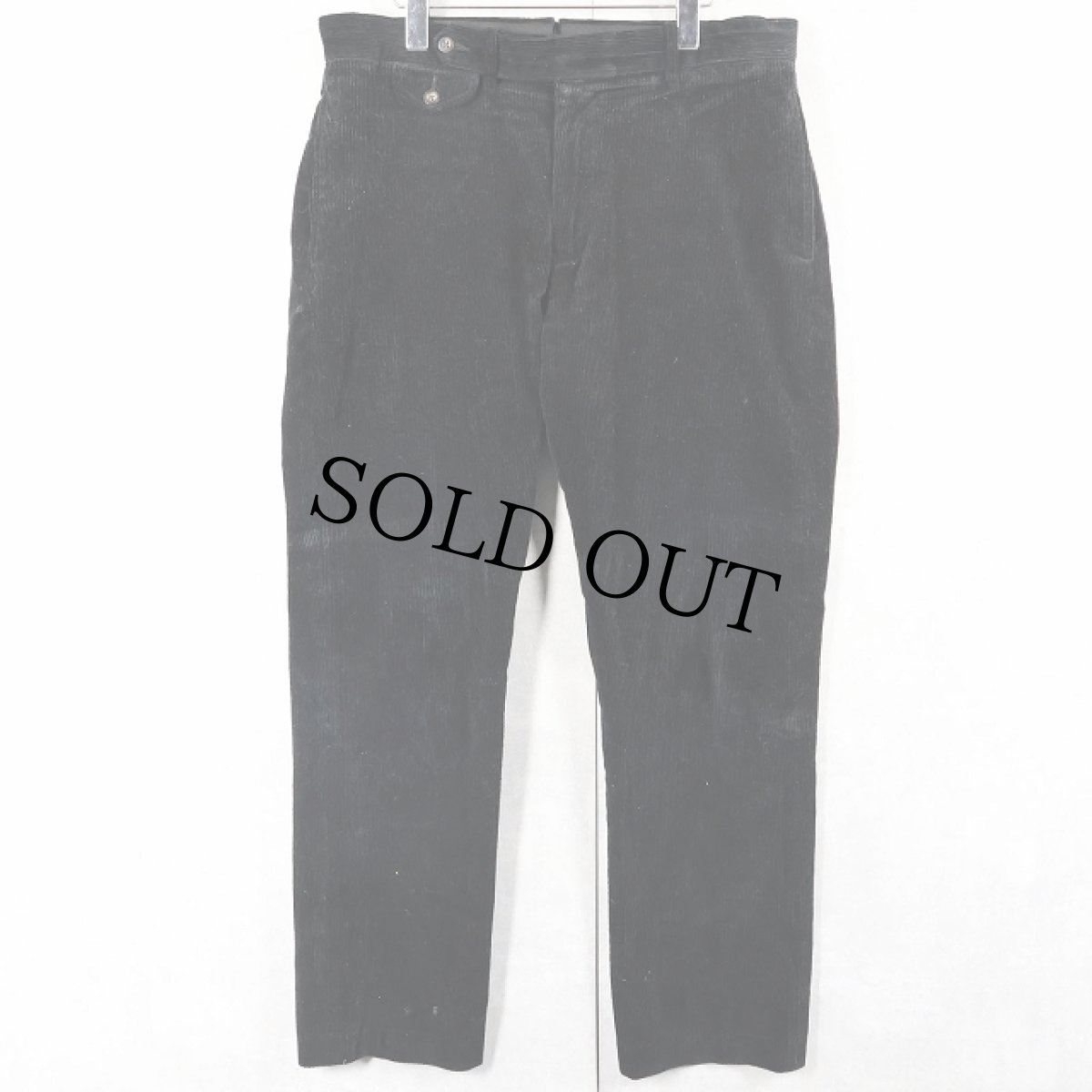 画像1: POLO Ralph Lauren "SUFFIELD PANT" 太畝 コーデュロイパンツ BLACK W37 (1)