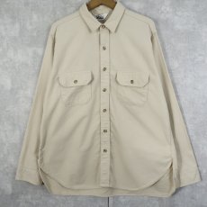 画像1: 70's Woolrich USA製 シャモアクロスシャツ XL (1)
