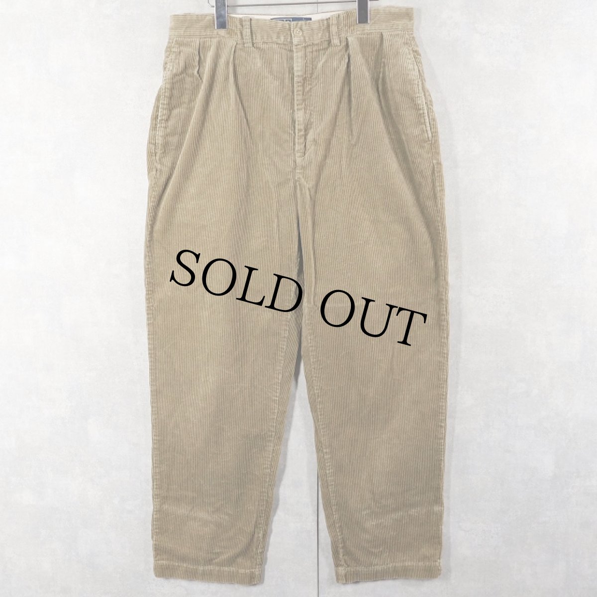 画像1: 90's〜 POLO Ralph Lauren "ANDREW PANT" 太畝 コーデュロイパンツ W34 (1)