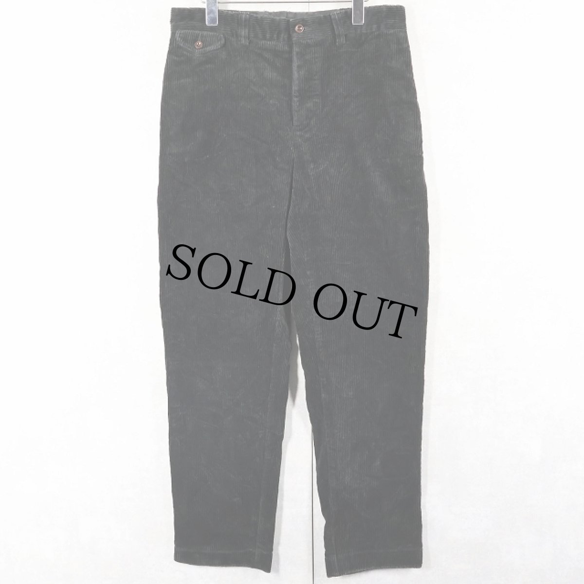 画像1: POLO Ralph Lauren 太畝 コーデュロイパンツ BLACK W32 (1)