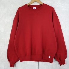 画像1: 90's RUSSELL ATHLETIC USA製 前V 無地スウェット L (1)