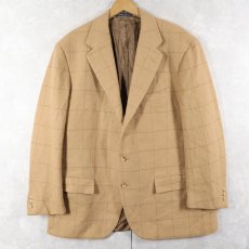画像3: 90's POLO Ralph Lauren ITALY製 格子柄 キャメルテーラードジャケット SIZE46R (3)