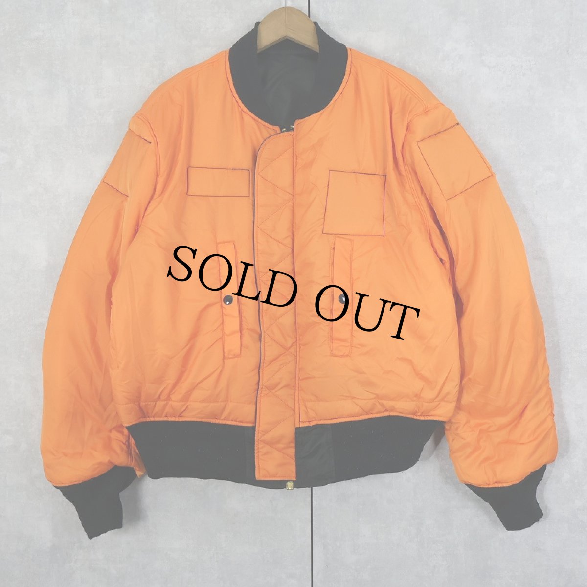 画像2: 民間品 ALPHA INDUSTRIES,INC. MA-1 フライトジャケット BLACK LARGE (2)