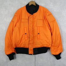 画像2: 民間品 ALPHA INDUSTRIES,INC. MA-1 フライトジャケット BLACK LARGE (2)