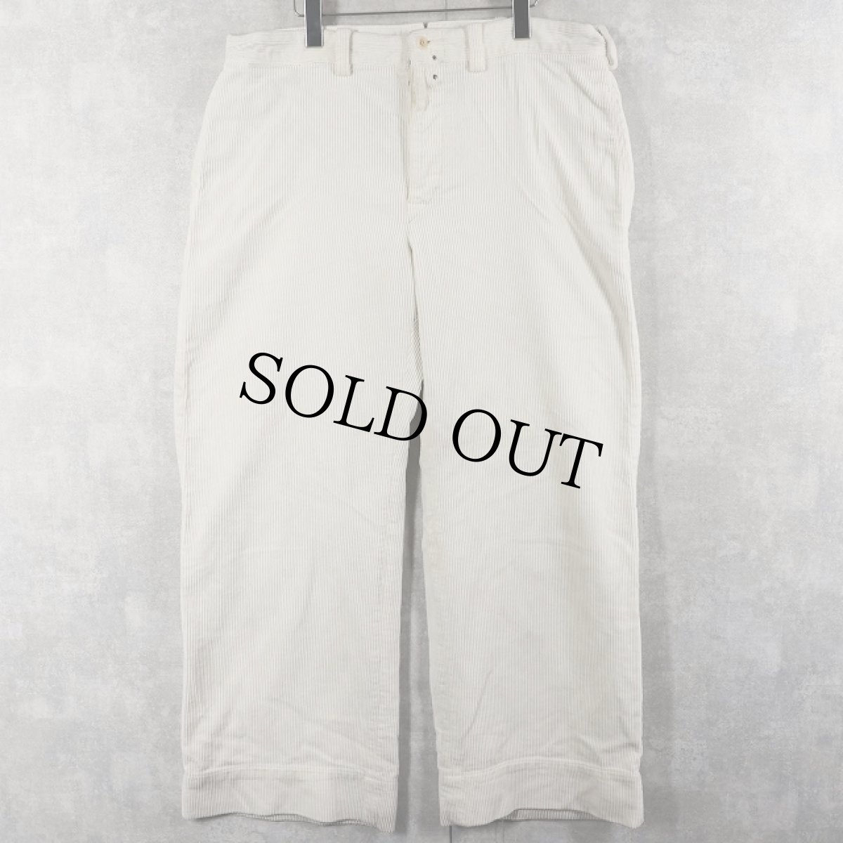 画像3: POLO Ralph Lauren シンチバック付き 太畝 コーデュロイパンツ W38 (3)