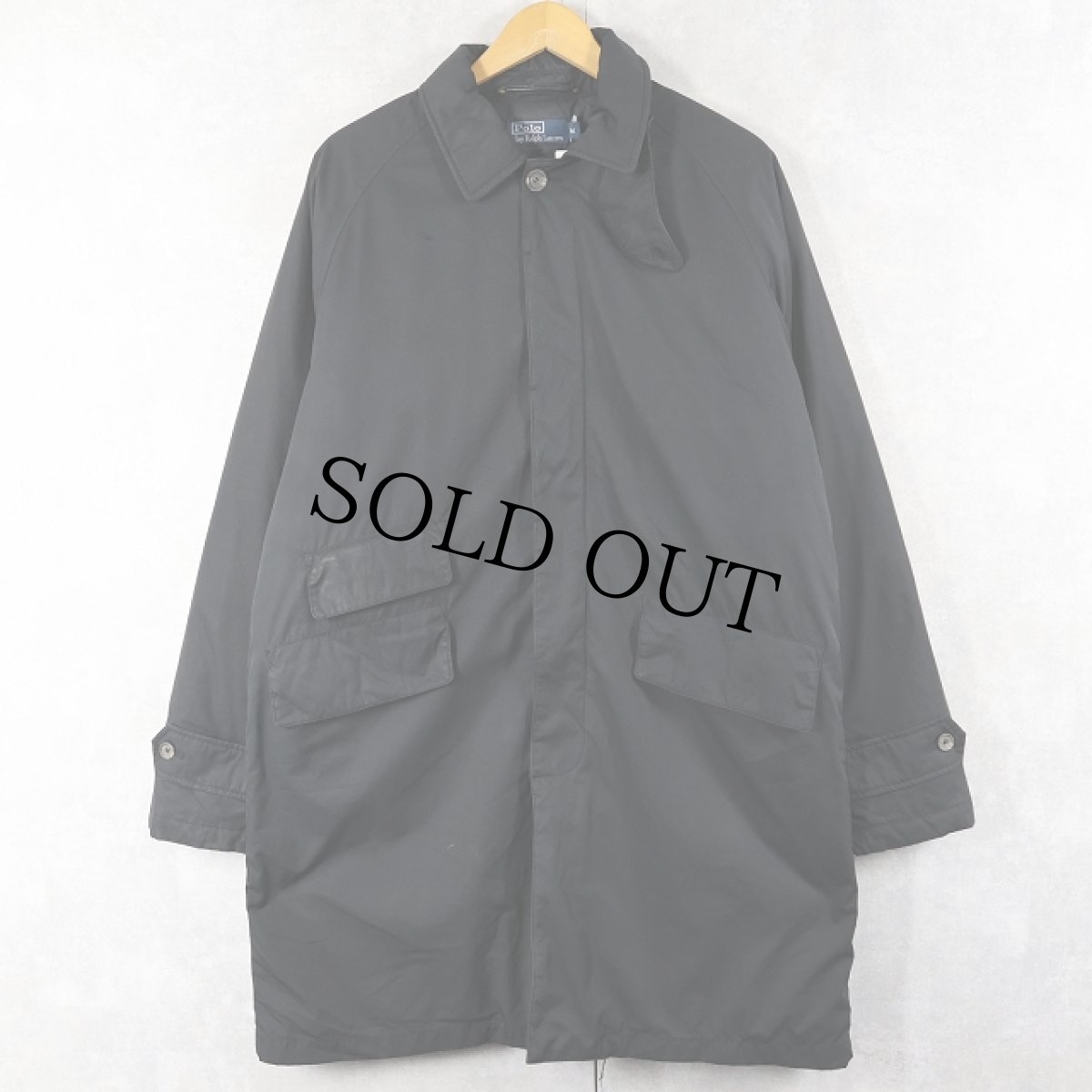 画像3: POLO Ralph Lauren チンスト付き ダウンコート BLACK M (3)