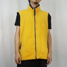 画像2: 90's Eddie Bauer EBTEK "POLARTEC" ロゴ刺繍 フリースベスト L (2)