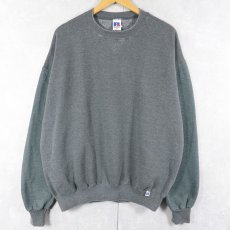 画像1: 90's RUSSELL ATHLETIC USA製 前V無地スウェット XL (1)