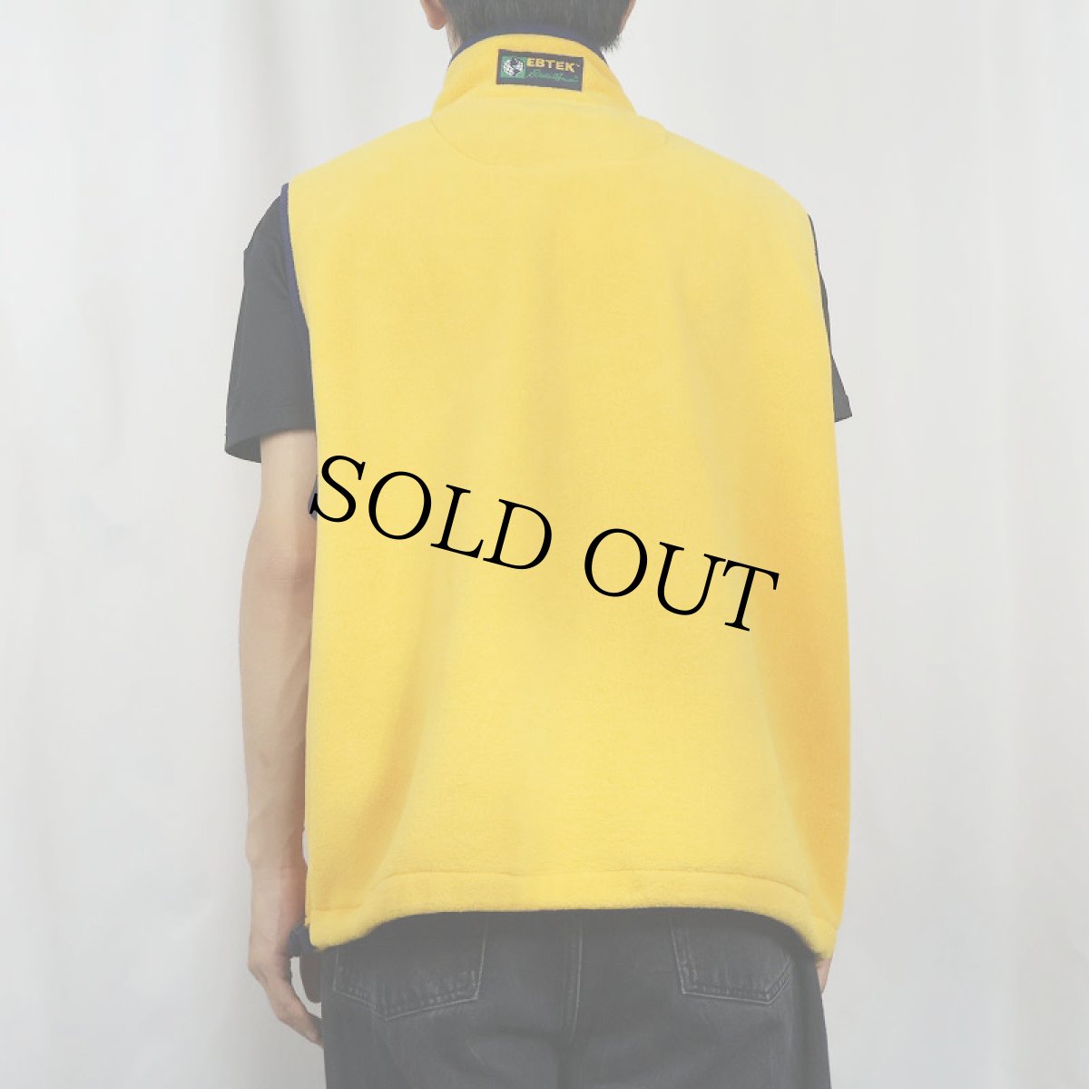 画像3: 90's Eddie Bauer EBTEK "POLARTEC" ロゴ刺繍 フリースベスト L (3)