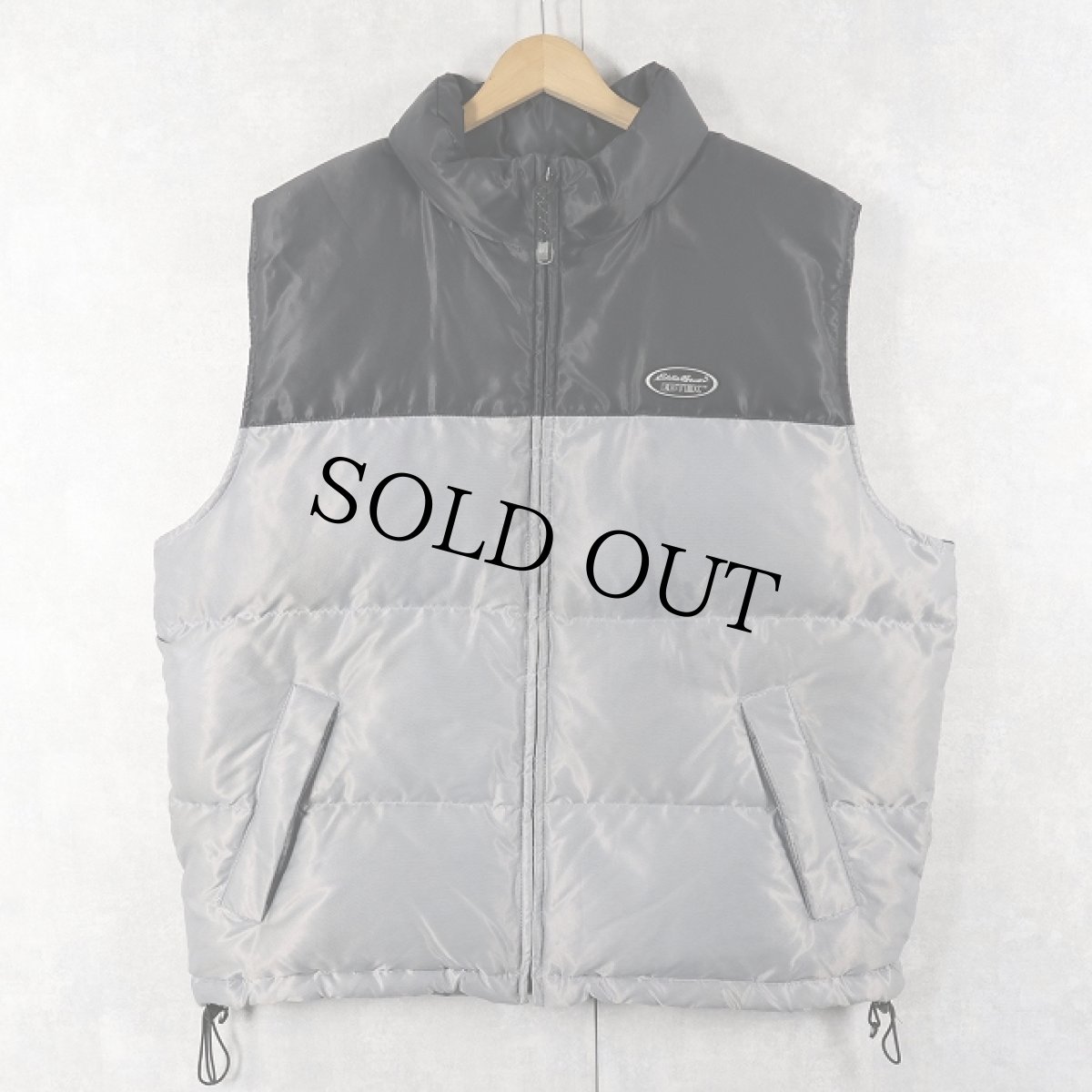 画像1: 90's Eddie Bauer EBTEK 2トーン グースダウンベスト L (1)