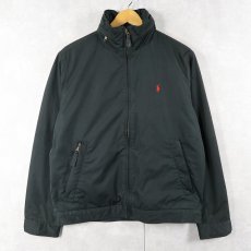 画像1: POLO Ralph Lauren フリースライナー ポリエステル シェルジャケット BLACK S (1)