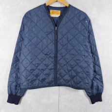 画像1: 60〜70's Styled by American キルティングライナージャケット NAVY SIZE42 (1)