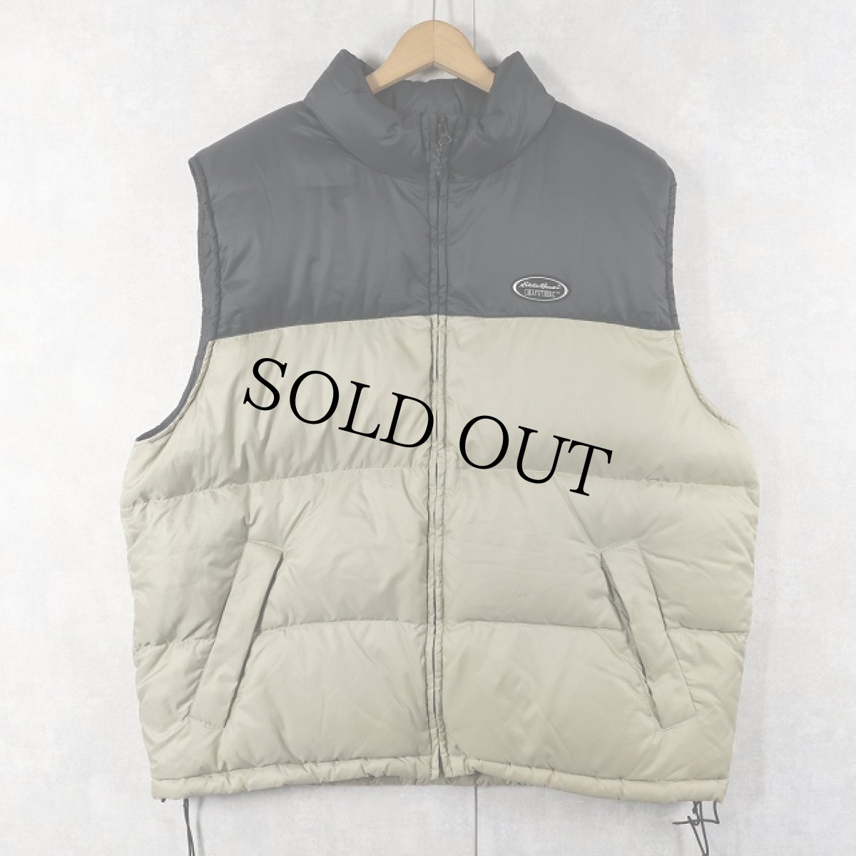 画像1: 90's Eddie Bauer EBTEK 2トーン グースダウンベスト XL (1)