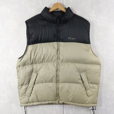 画像1: 90's Eddie Bauer EBTEK 2トーン グースダウンベスト XL (1)