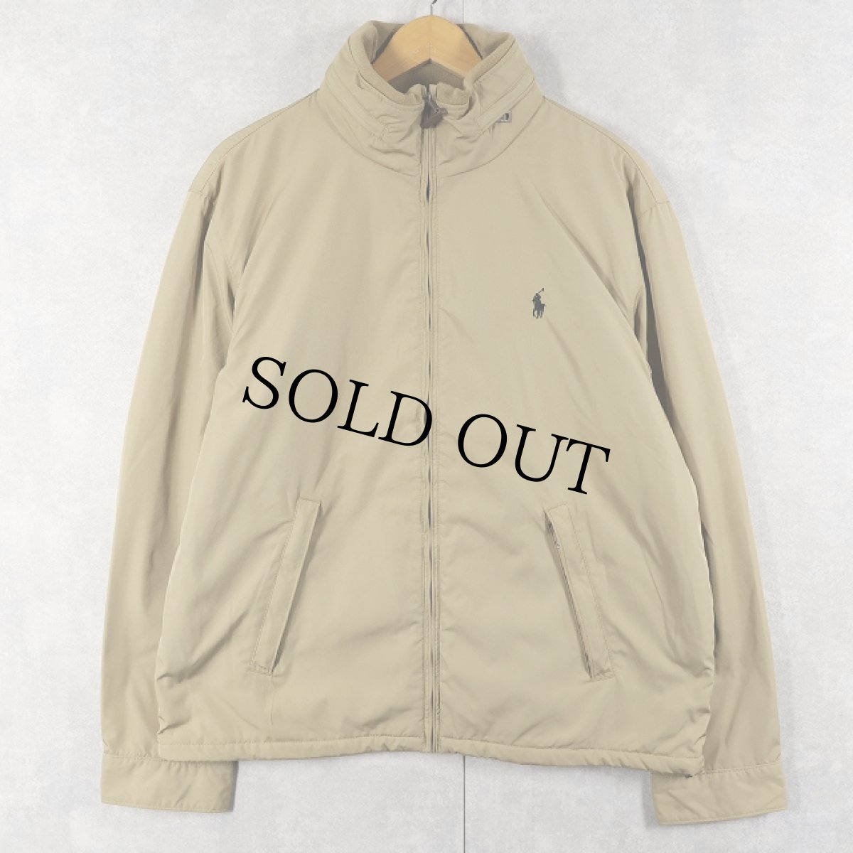 画像1: POLO Ralph Lauren フリースライナー ポリエステル シェルジャケット L (1)