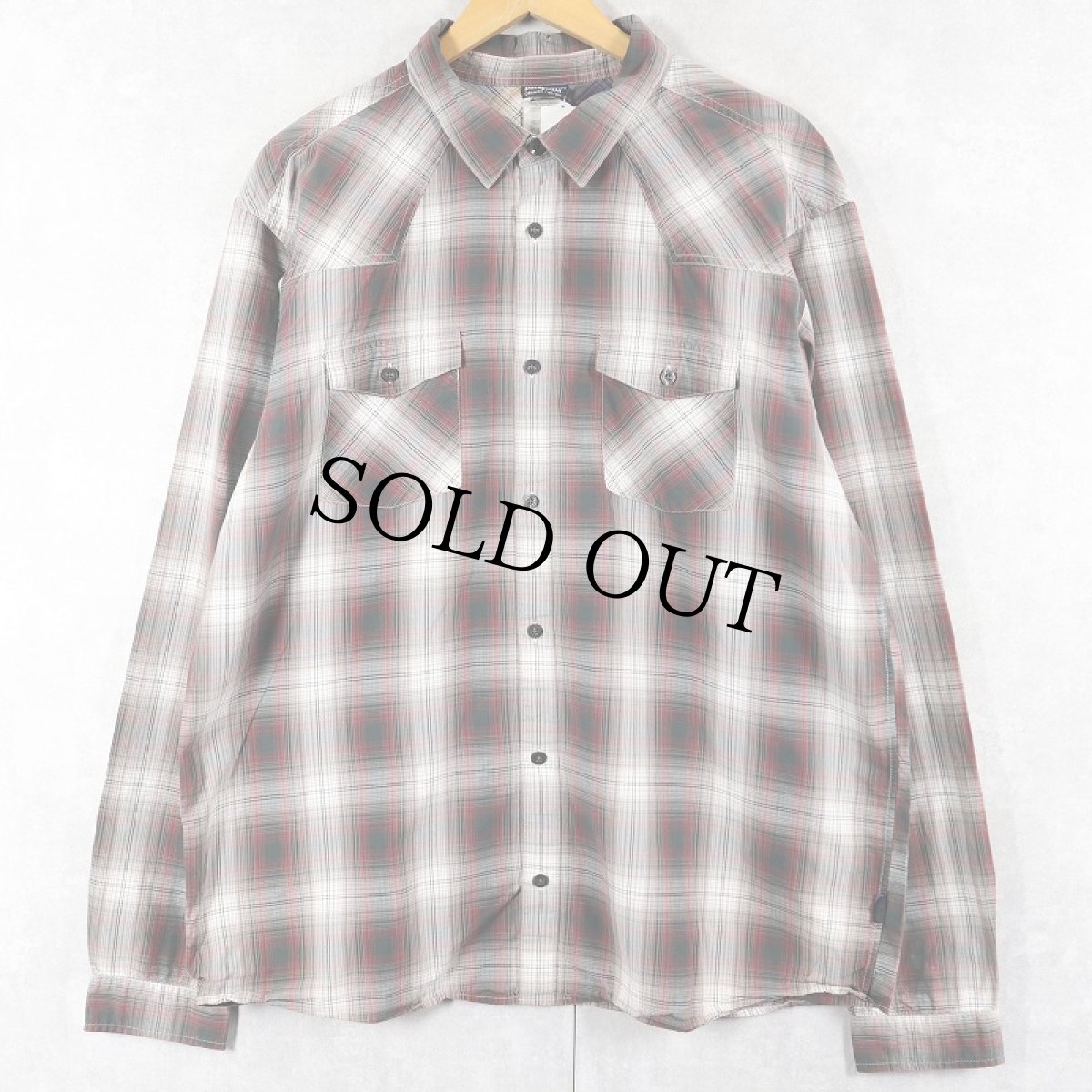 画像1: 2011AW Patagonia "ORGANIC COTTON" オンブレーチェック柄 コットンシャツ XL (1)