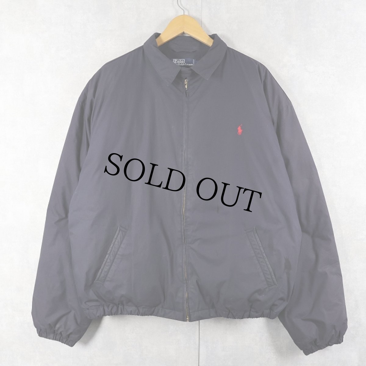 画像1: 90's〜 POLO Ralph Lauren チンスト付き ダウンジャケット NAVY XL (1)