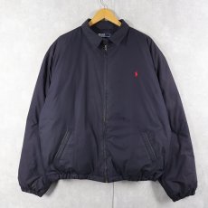 画像1: 90's〜 POLO Ralph Lauren チンスト付き ダウンジャケット NAVY XL (1)