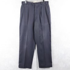 画像3: 70's RIVERSIDE MASTERBILT 1タック ポリエステル×レーヨンスラックス W31 (3)