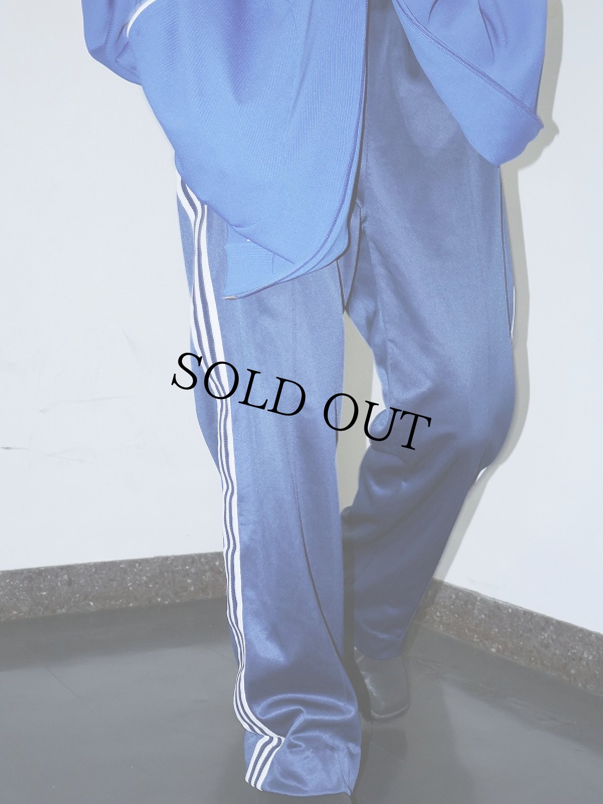 画像1: 70's adidas ATP USA製 トラックパンツ NAVY (1)