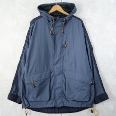 画像1: 90's〜 GAP 切り替えデザイン ナイロンマウンテンパーカー NAVY M (1)