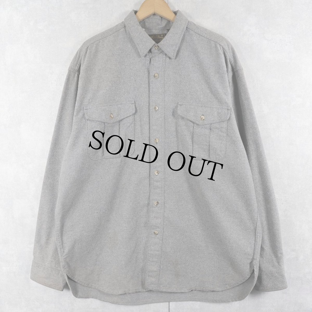 画像1: 80〜90's Eddie Bauer USA製 ヘビーネルシャツ L (1)