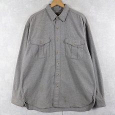 画像1: 80〜90's Eddie Bauer USA製 ヘビーネルシャツ L (1)
