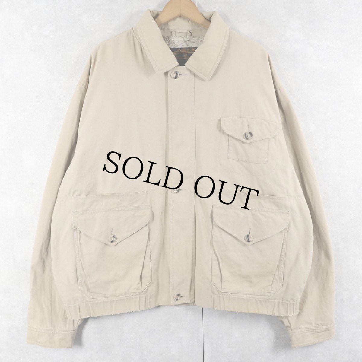 画像1: 80〜90's Eddie Bauer コットンフライトジャケット L (1)