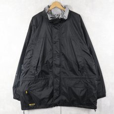 画像1: 90's Eddie Bauer EBTEK "GORE-TEX" ロゴパッチ付き 裏フリース マウンテンパーカー BLACK XL (1)