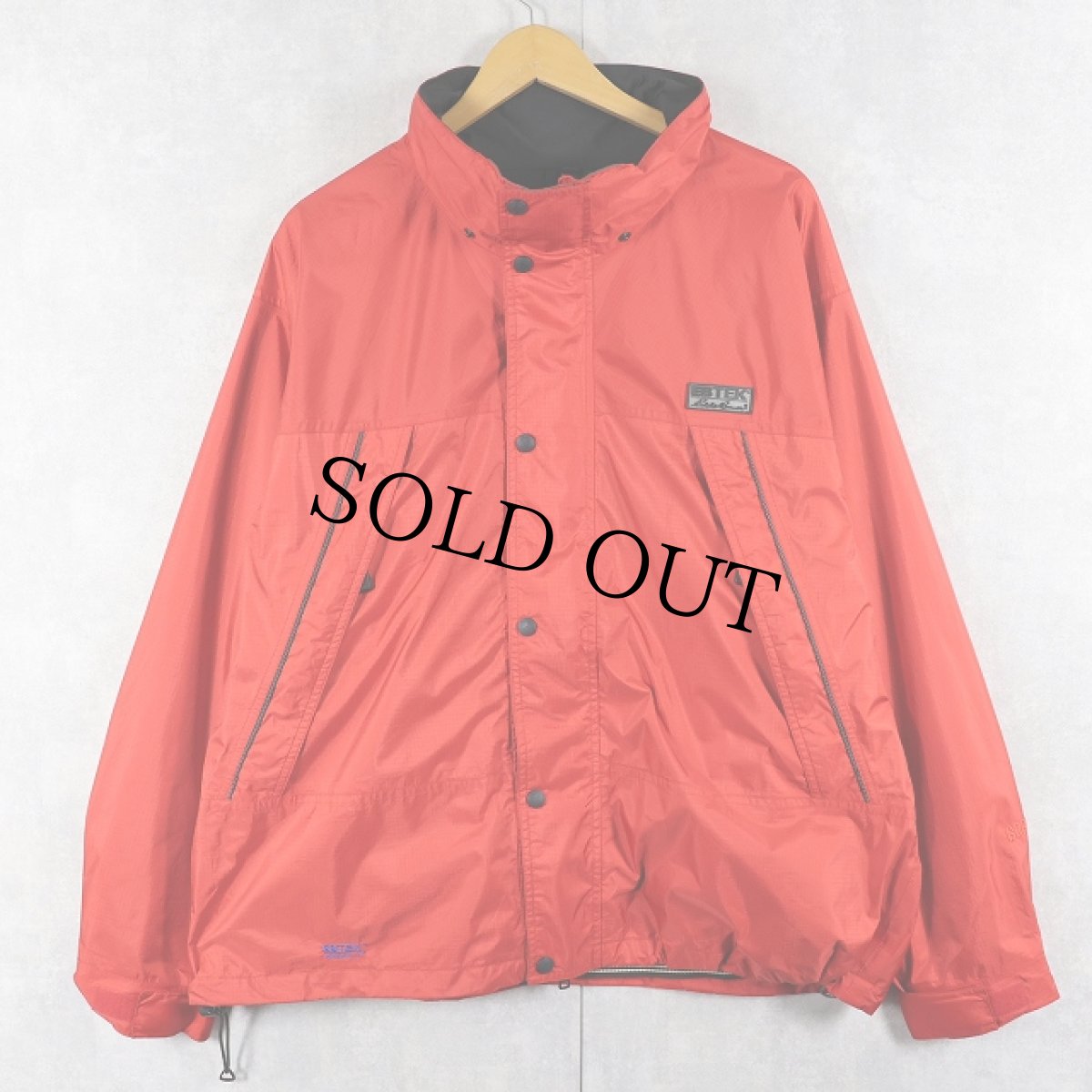 画像2: 90's Eddie Bauer EBTEK "GORE-TEX" ロゴパッチ付き 裏フリース マウンテンパーカー L (2)