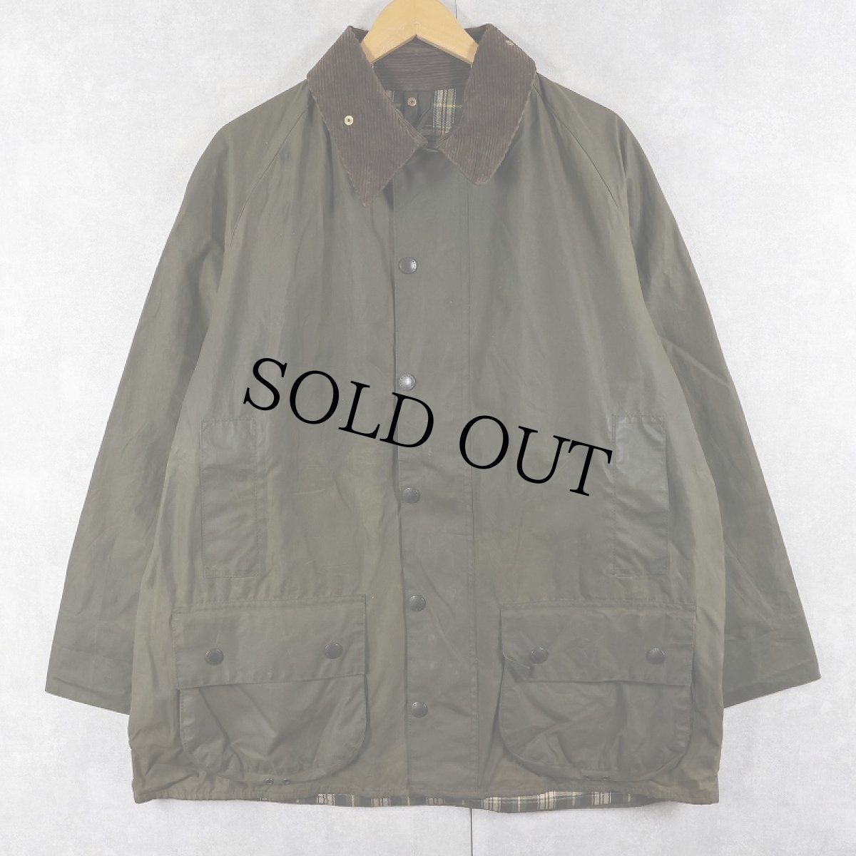 画像1: 90's Barbour ENGLAND製 "BEAUFORT" オイルドジャケット 3ワラント (1)