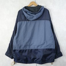 画像2: 90's〜 GAP 切り替えデザイン ナイロンマウンテンパーカー NAVY M (2)