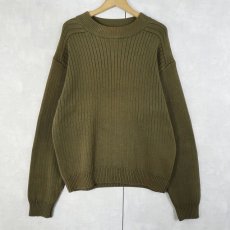 画像1: 80〜90's BANANA REPUBLIC モックネック コットンニットセーター L (1)