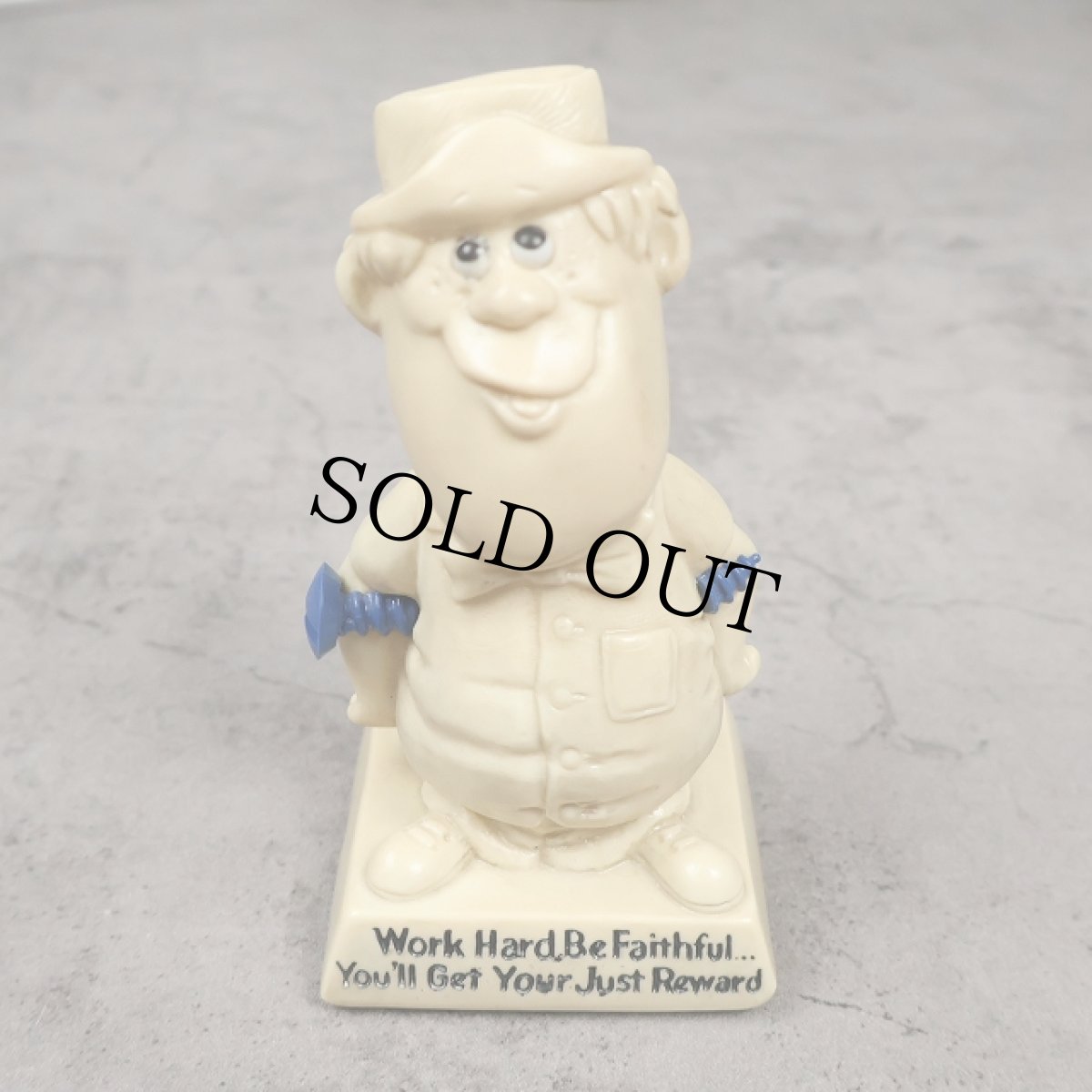 画像1: 70's R&W BERRIES COS "Work Hard..." メッセージドール (1)