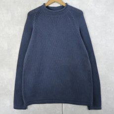 画像1: J.CREW ロールネック コットンニットセーター L (1)