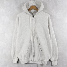 画像1: 90's Lee USA製 無地 スウェットジップパーカー L (1)