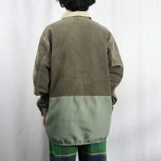 画像4: 90's〜 G-STAR 切り替えデザイン コーデュロイジップシャツ L (4)