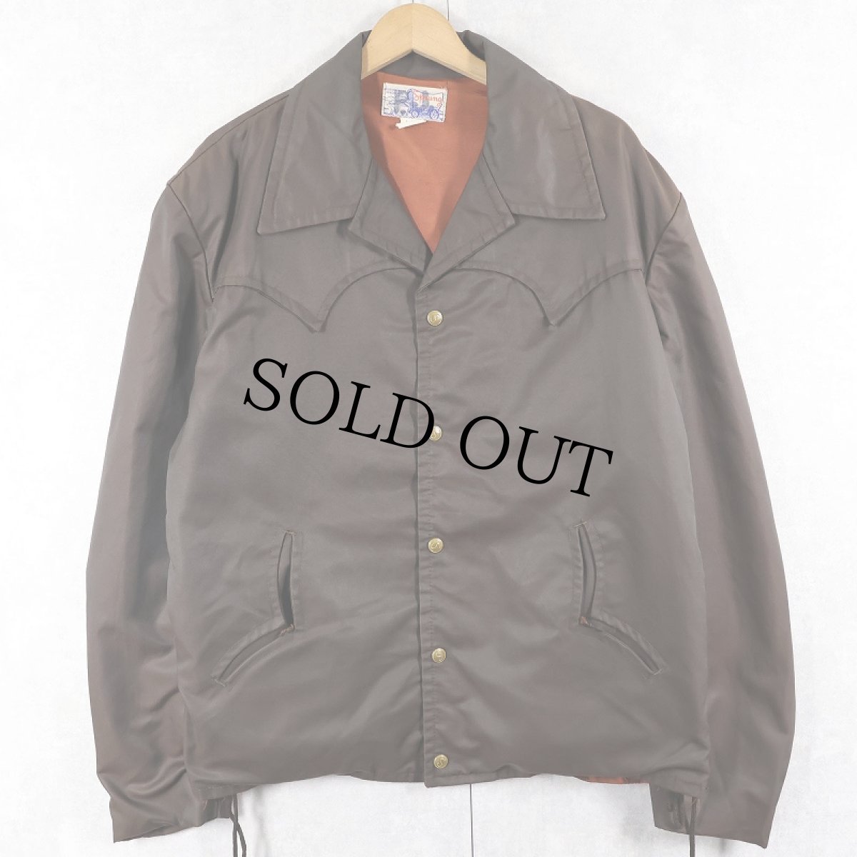 画像1: 70's Sprung コットンナイロン ウエスタンジャケット SIZE46 (1)