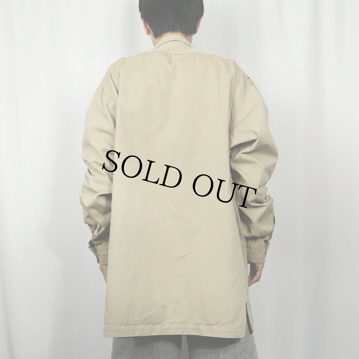 画像3: 90's POLO Ralph Lauren USA製 "MILITARY TYPE" エポレット付き コットンシャツ XL (3)
