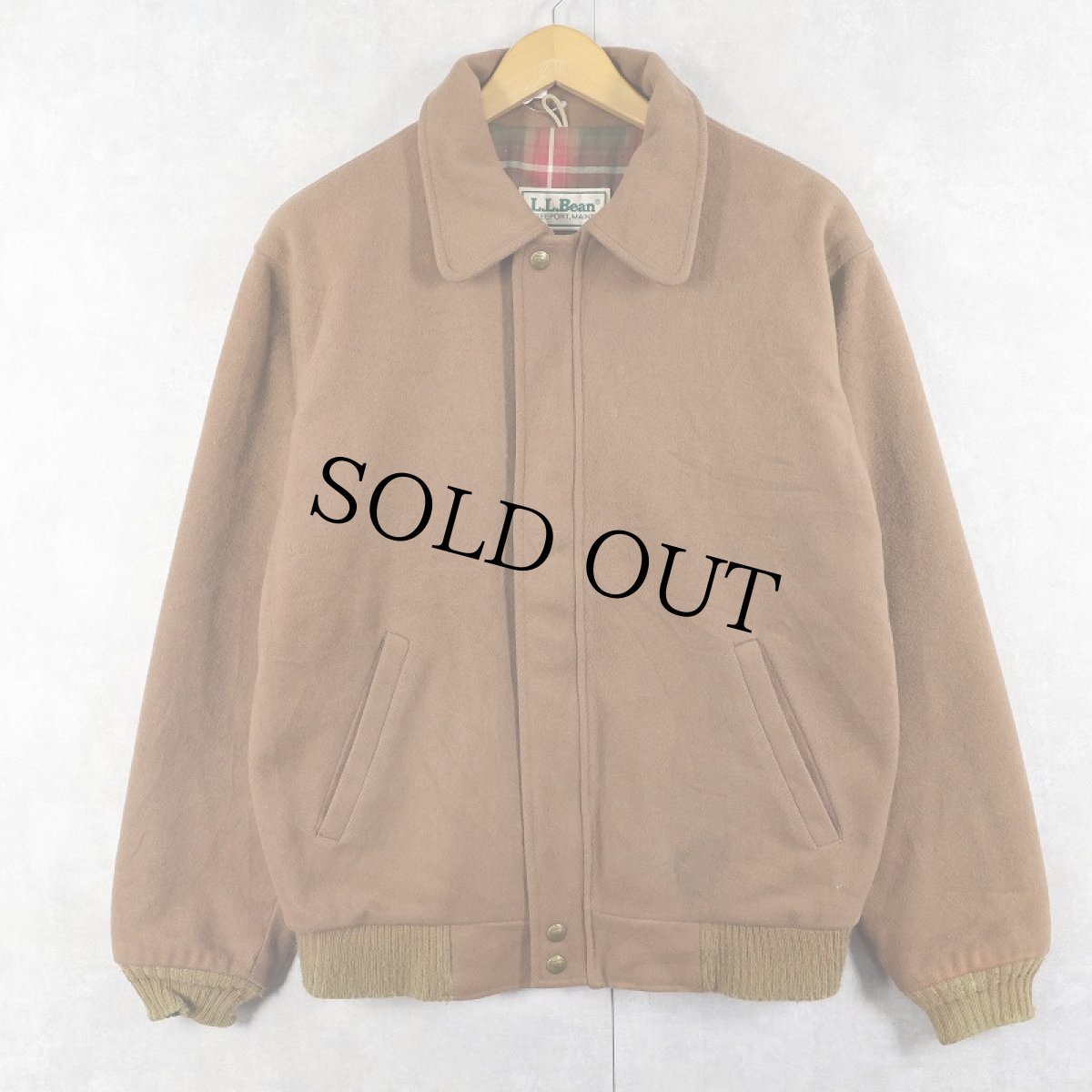 画像2: 80〜90's L.L.Bean ウールジップジャケット (2)