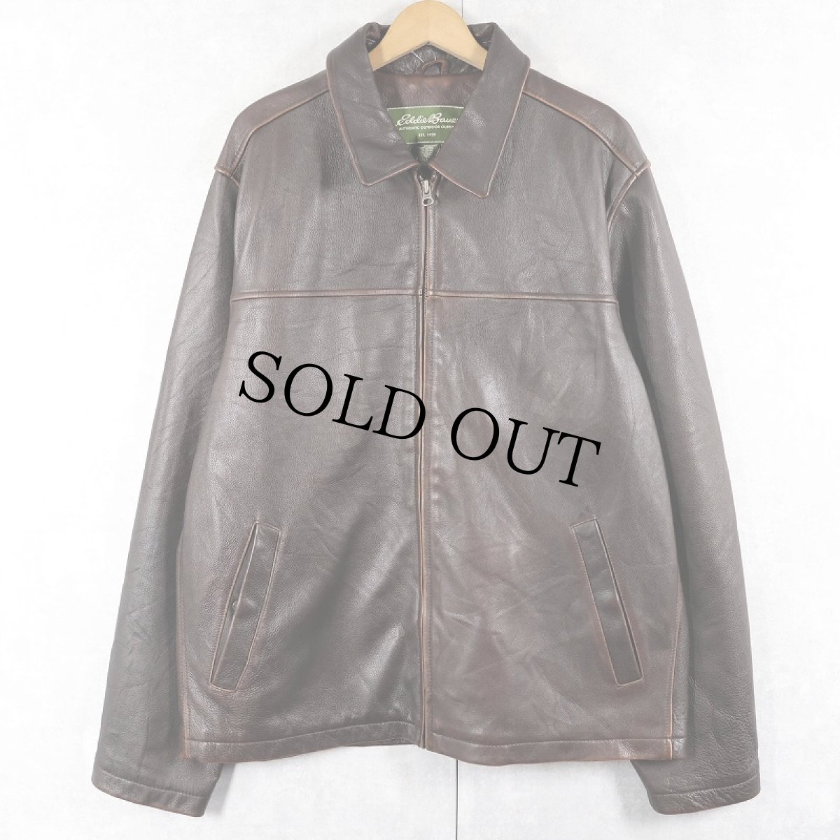 画像1: Eddie Bauer レザージャケット XL TALL (1)