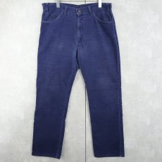 画像1: 80's Levi's 519 コーデュロイパンツ NAVY W35 (1)